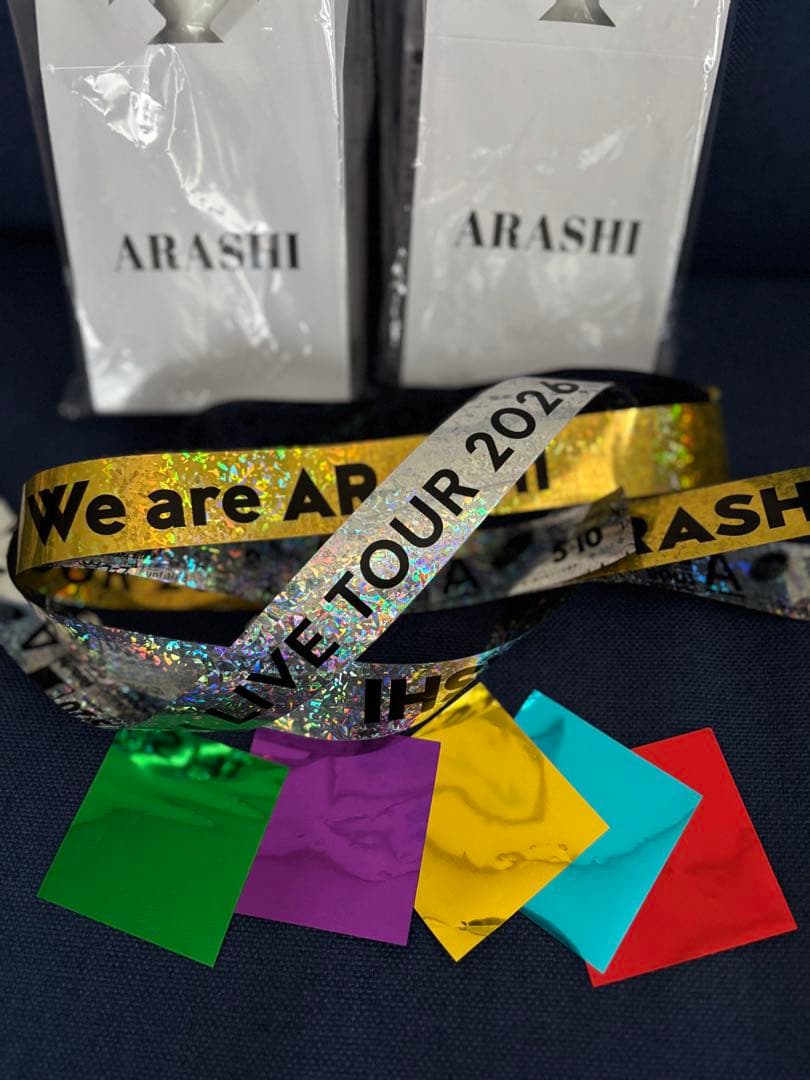 ARASHIライト 嵐 ペンライト 2本セット （落下物のおまけ付き）