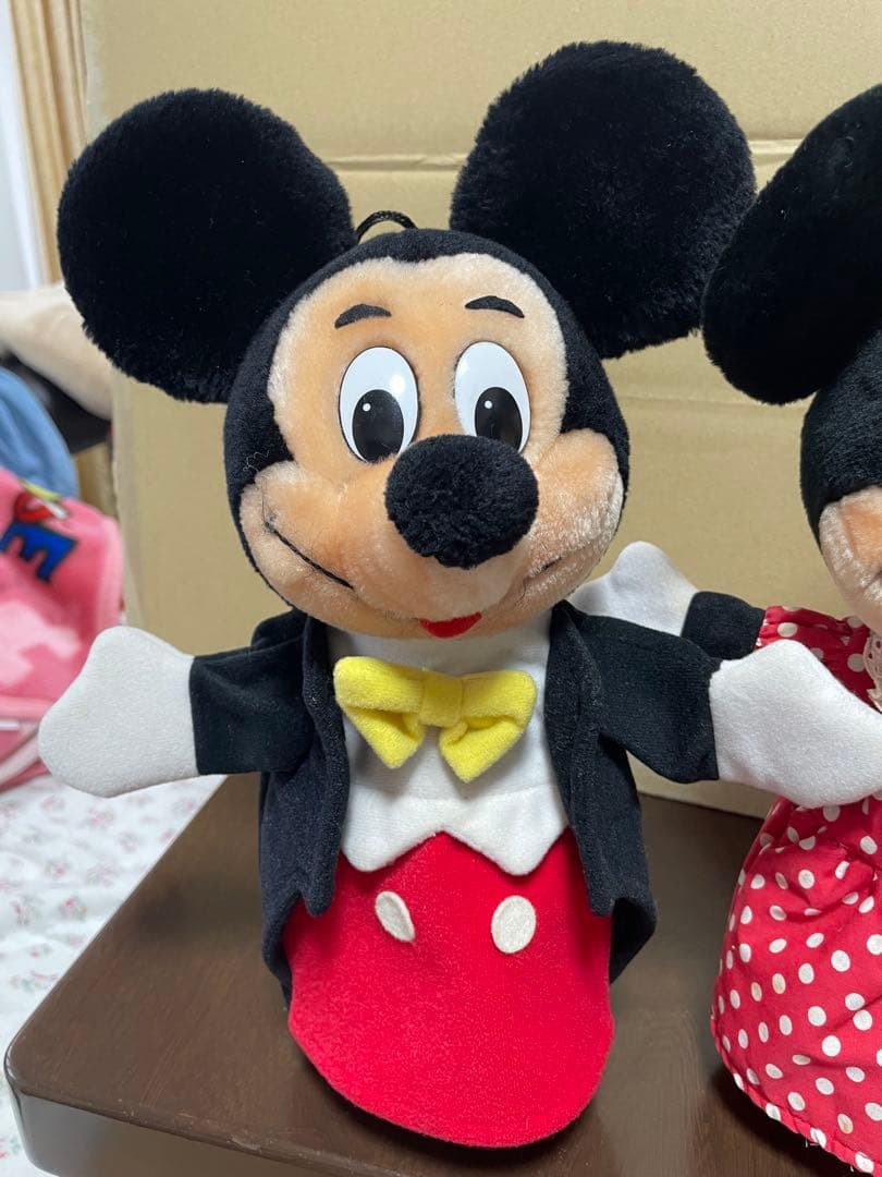 ミッキー ミニー ドナルド グーフィー ディズニー パペット4体レア希少 レトロ