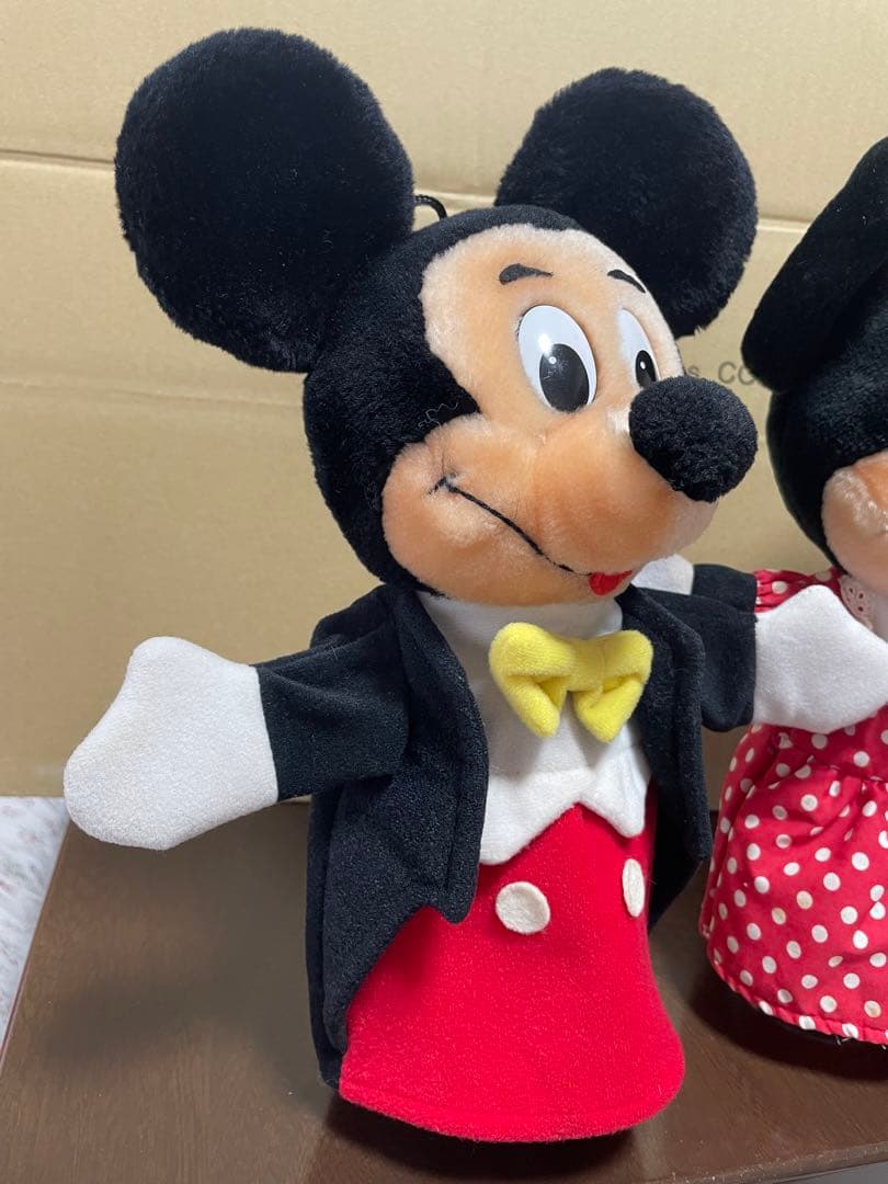 ミッキー ミニー ドナルド グーフィー ディズニー パペット4体レア希少 レトロ