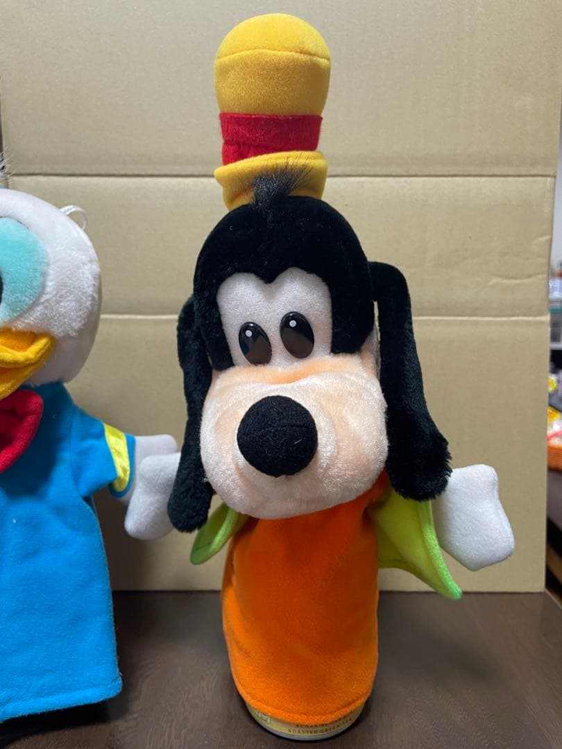 ミッキー ミニー ドナルド グーフィー ディズニー パペット4体レア希少 レトロ