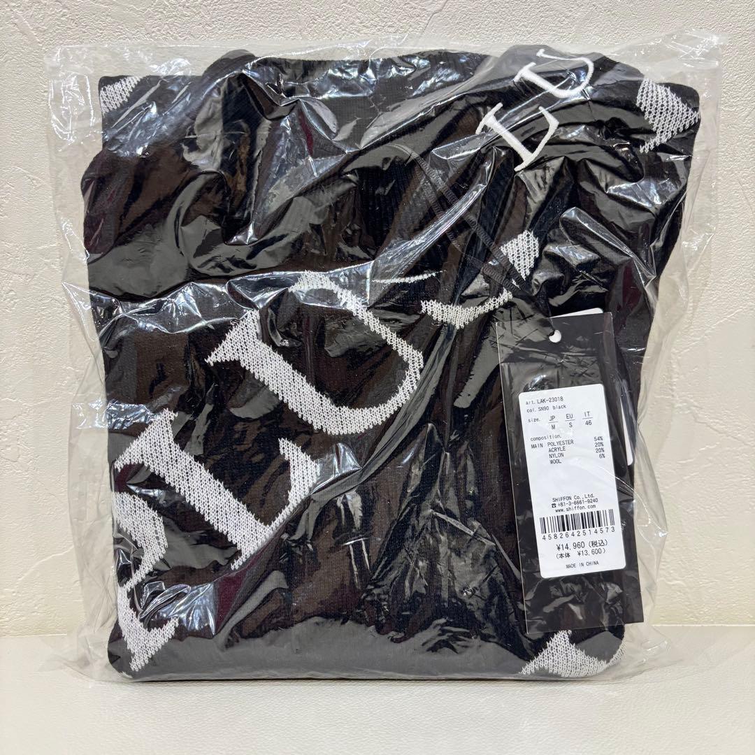 新品【LUXEAKMPLUS】リュクスエイケイエムプラス　ゴルフ 総柄ニット　Ｌ