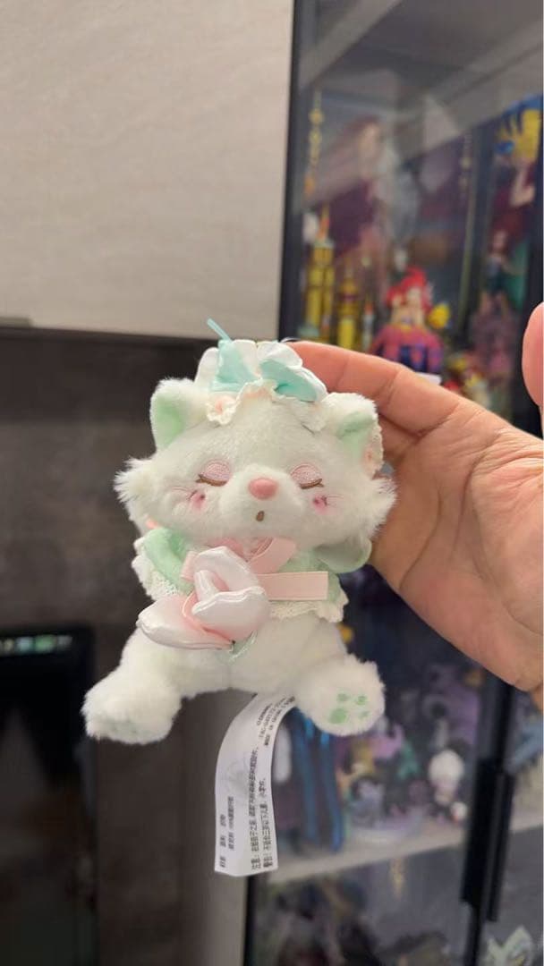 上海ディズニーストア　マリーぬいぐるみとぬいぐるみキーチェーン2点セット春花
