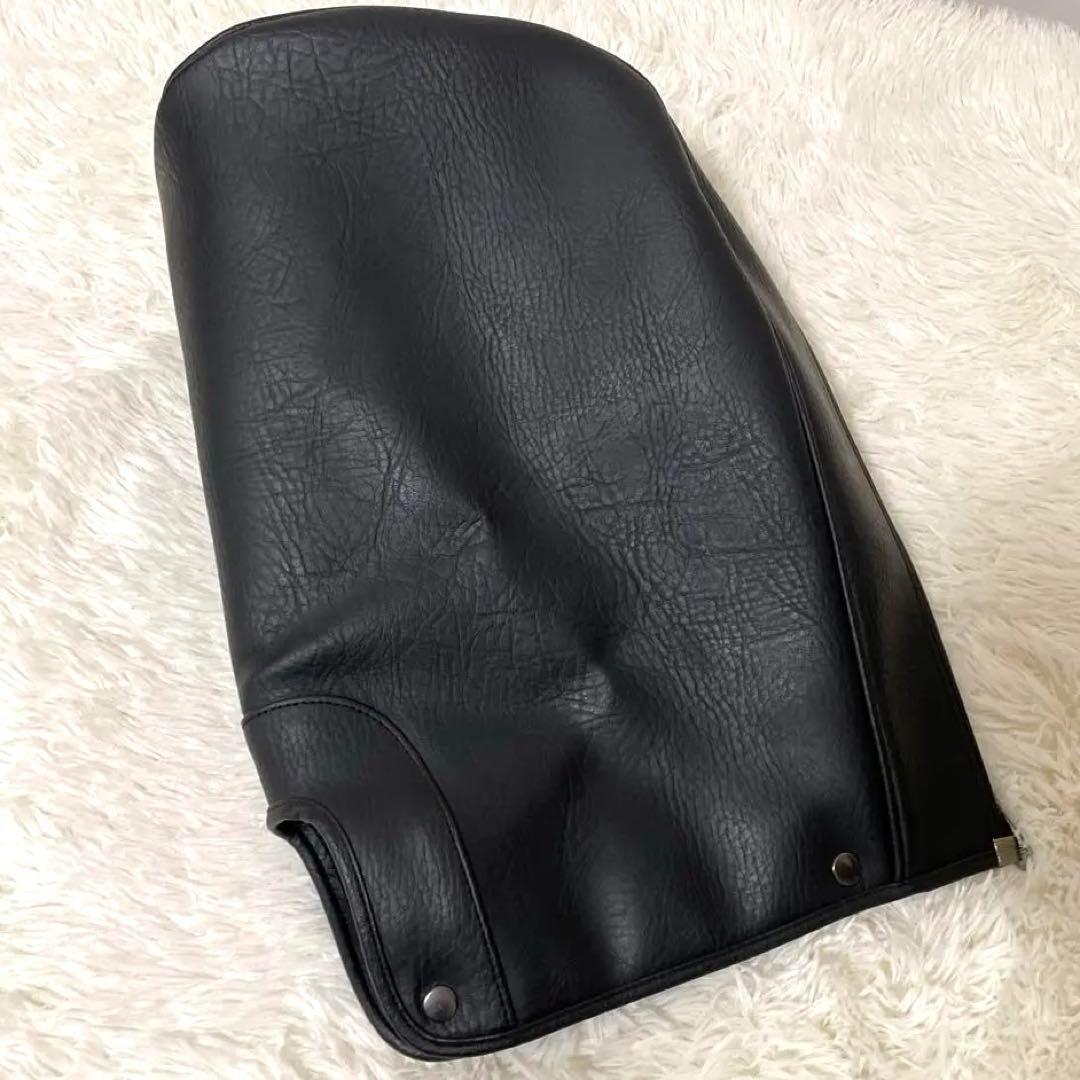 極美品✨テーラーメイド キャディバッグ レザー ブラック 軽量 大型 フード付