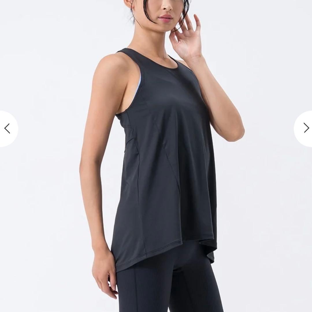 《新品未使用》SUKALA￤バックツイストセパレートタンクトップ￤M￤黒￤未開封