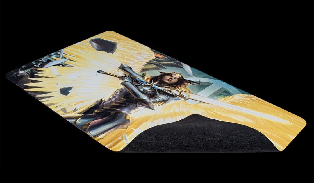 【未使用】MTG　大天使エルズペス　プレイマット＆スリーブ　セット