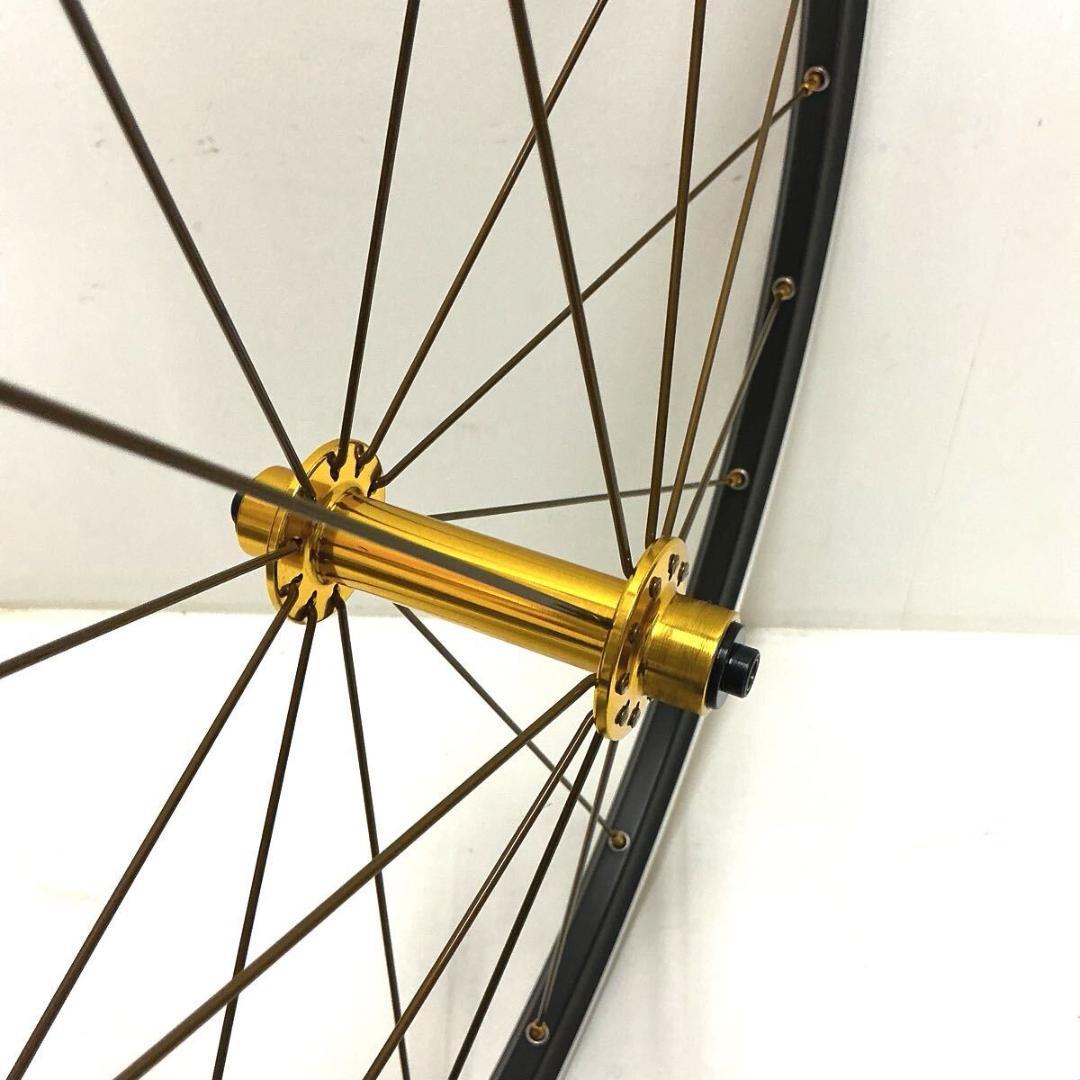 20インチ 451 　軽量100mmハブ R390　フロントホイール　ゴールド