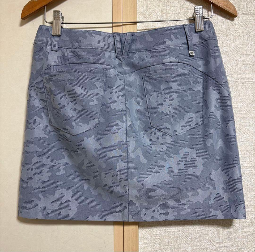 デサント　ゴルフ　ポロシャツ スカート　2点セット　L／L グレー