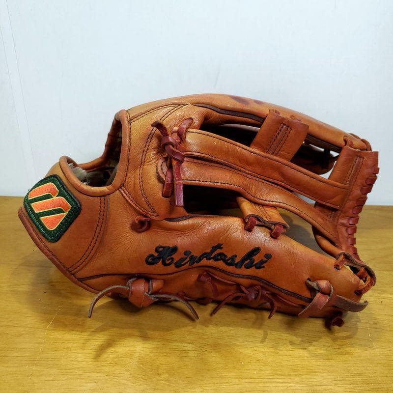 ミズノ 信義作 オーダー 希少 坪田信義作 Mizuno 外野用 軟式グローブ