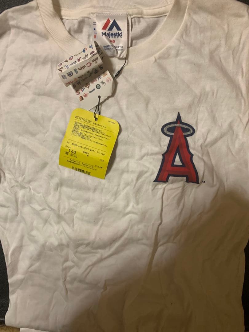 140サイズ ホワイト 大谷翔平 エンゼルス キッズ TシャツANGELS