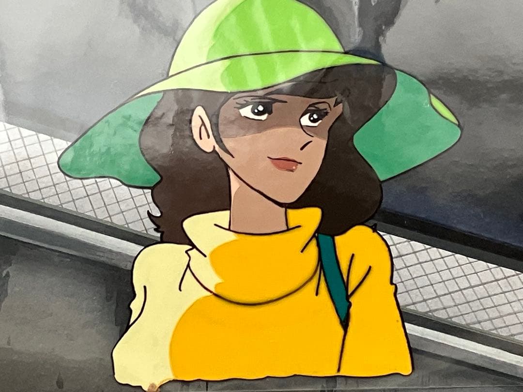 ルパン三世　峰不二子　セル画　背景付