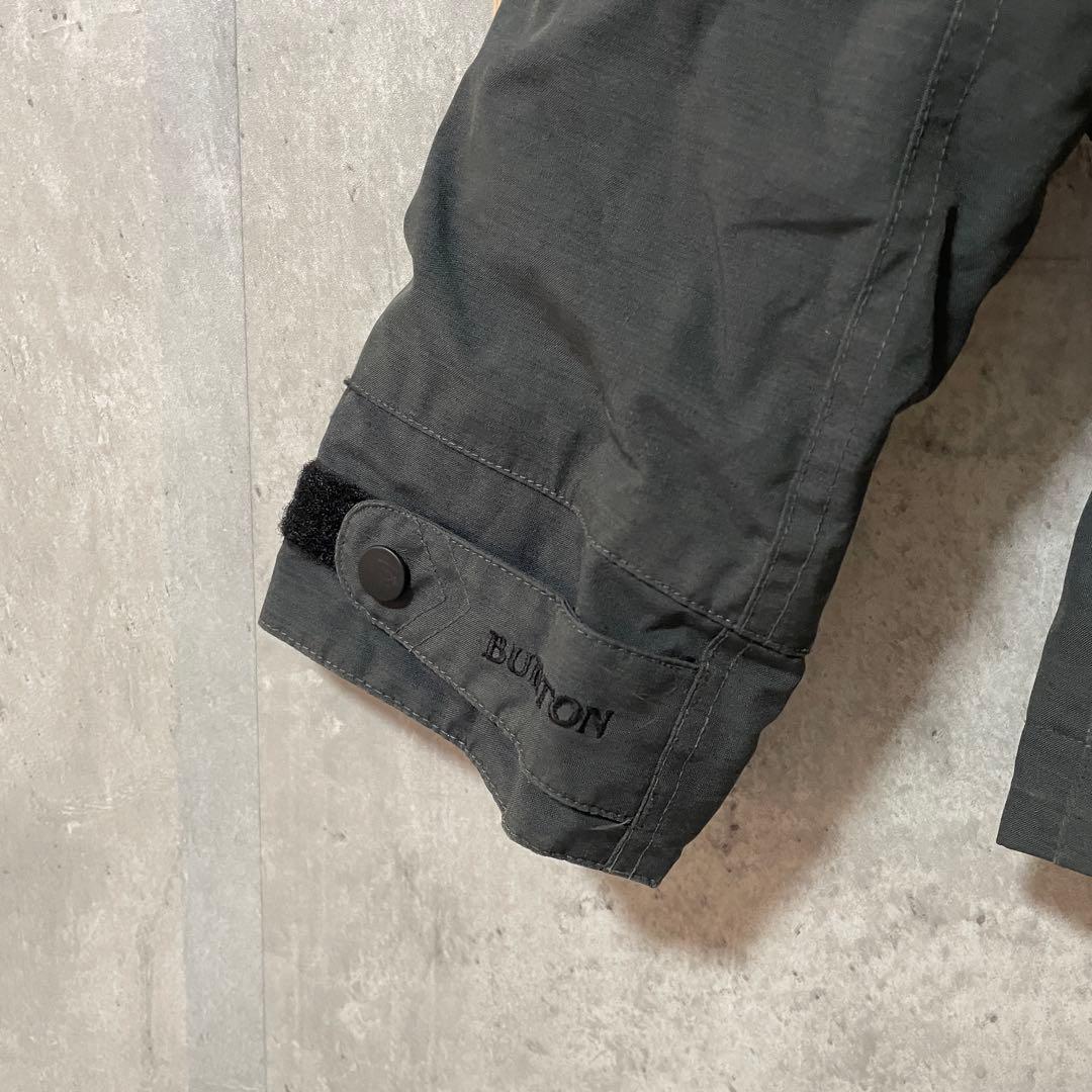 Burtonバートンスキーウェアスノーボードジャケットパーカーフード付灰色グレー