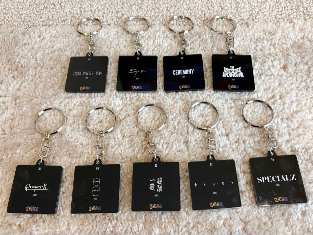 King gnu CDジャケット　アクリルキーチェーン　9個セット　グッズ