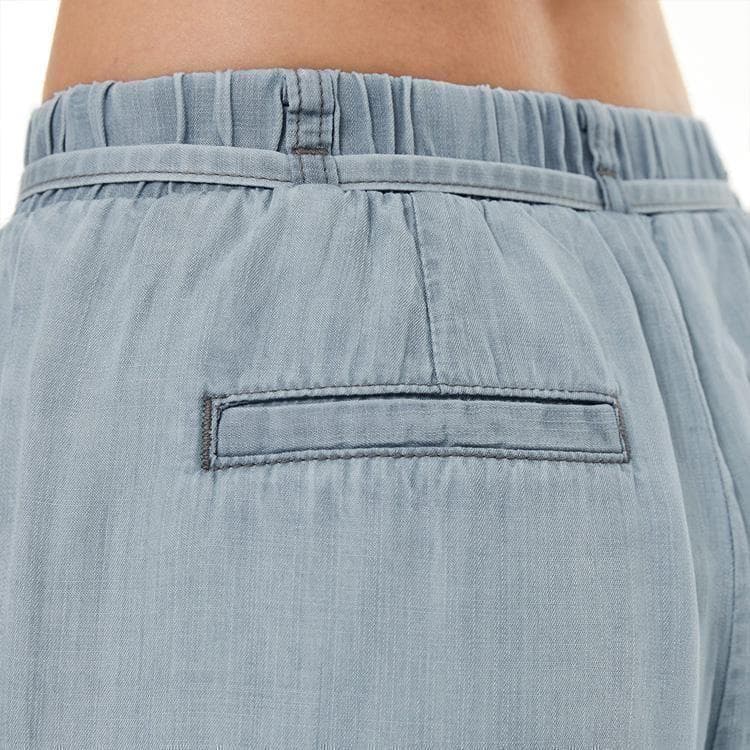 アンダール　デニム ワイドパンツ andar ショート　S