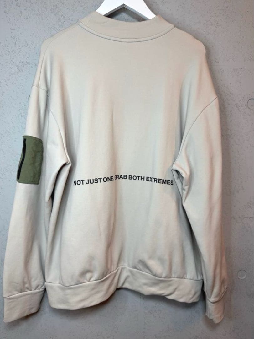 RUFFLOG ラフロッグ HALF ZIP SWEATSHIRT BEIGE