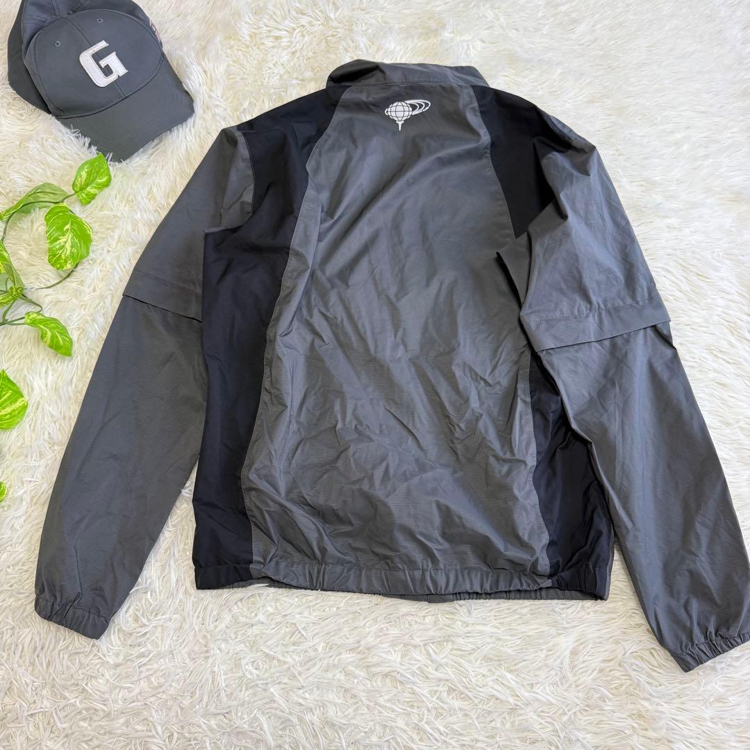 【ビームスゴルフ】極美品 レインウェア グレー 2way Mサイズ メンズ
