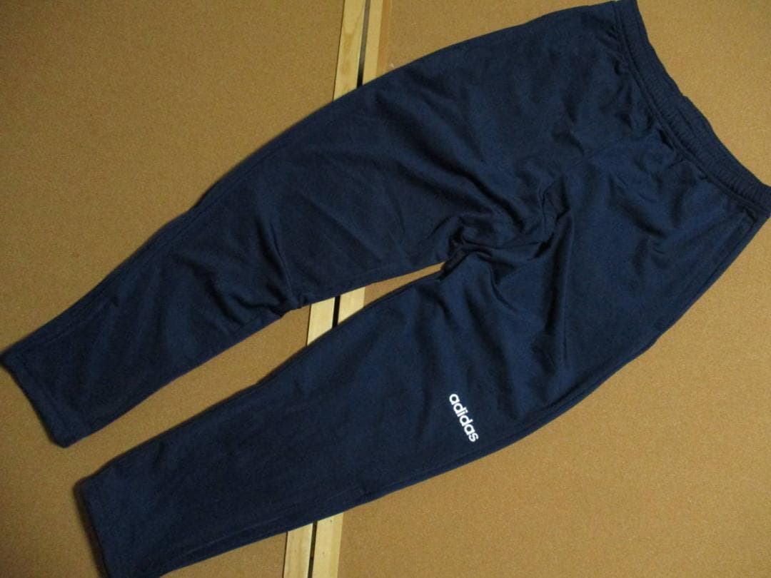 最後 M adidas 定番 ウォームアップ ジャージ 上下セットトラック 紺