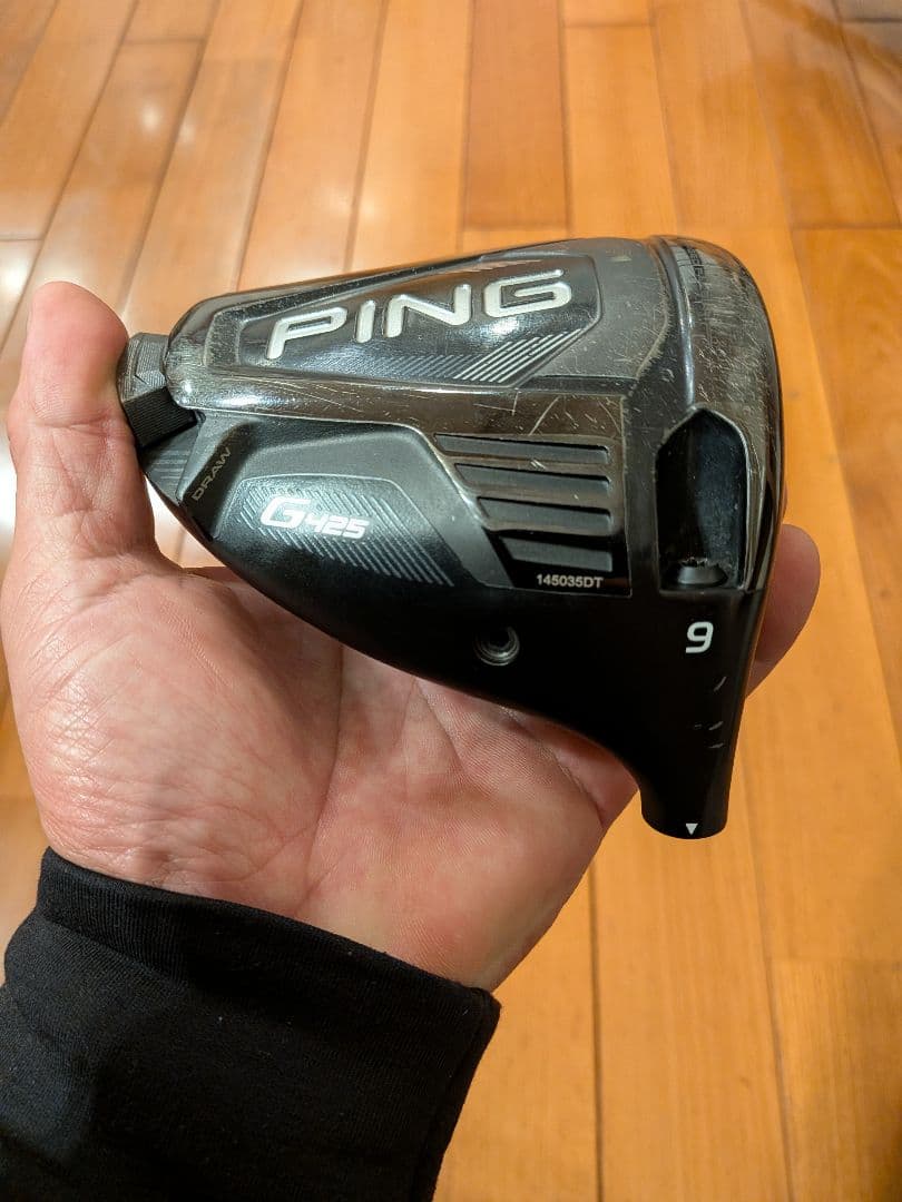 PING G425 LSTドライバー9度ヘッドのみ。ヘッドカバー付き。