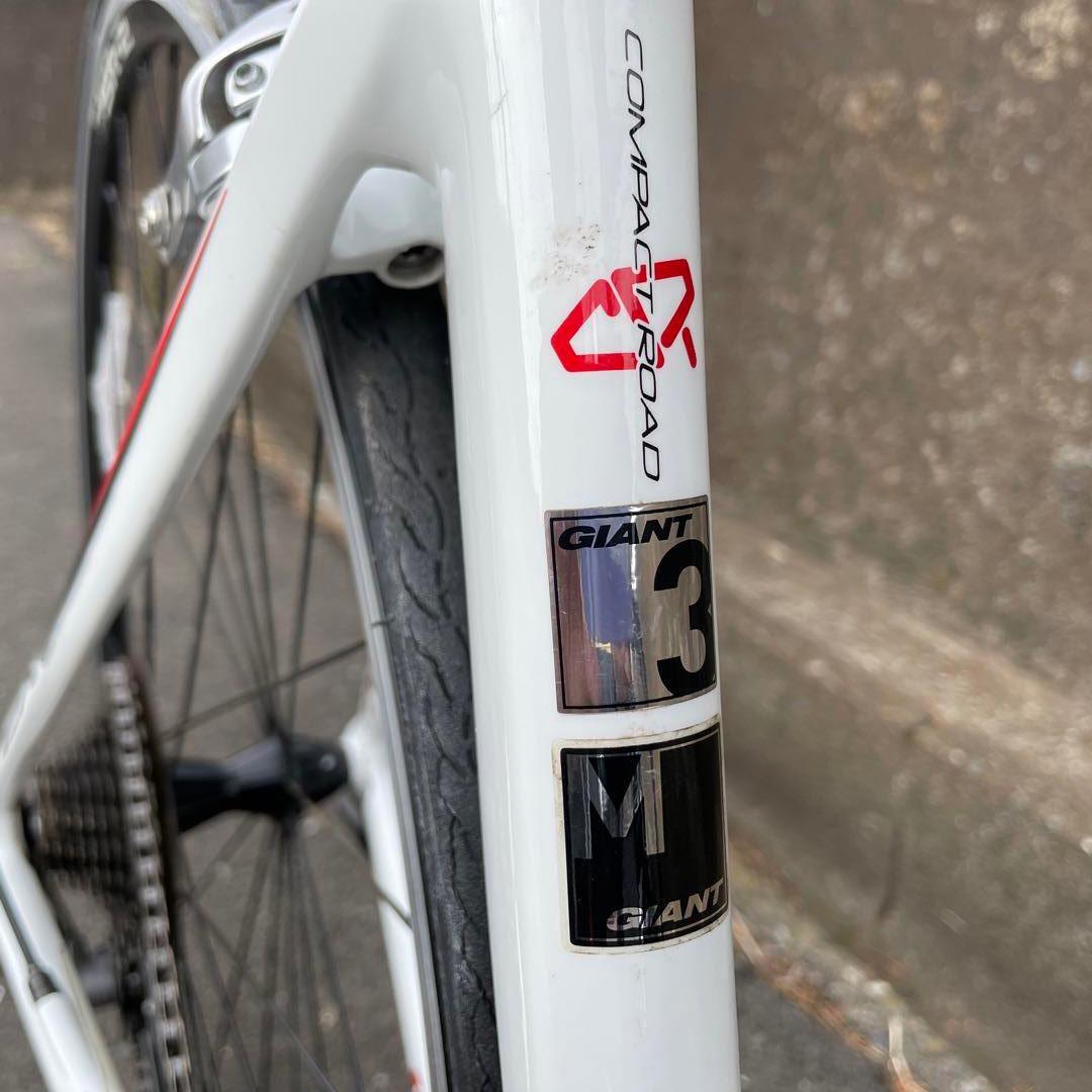 く*こ様 ジャイアント TCR ADVANCE 白　Mサイズ