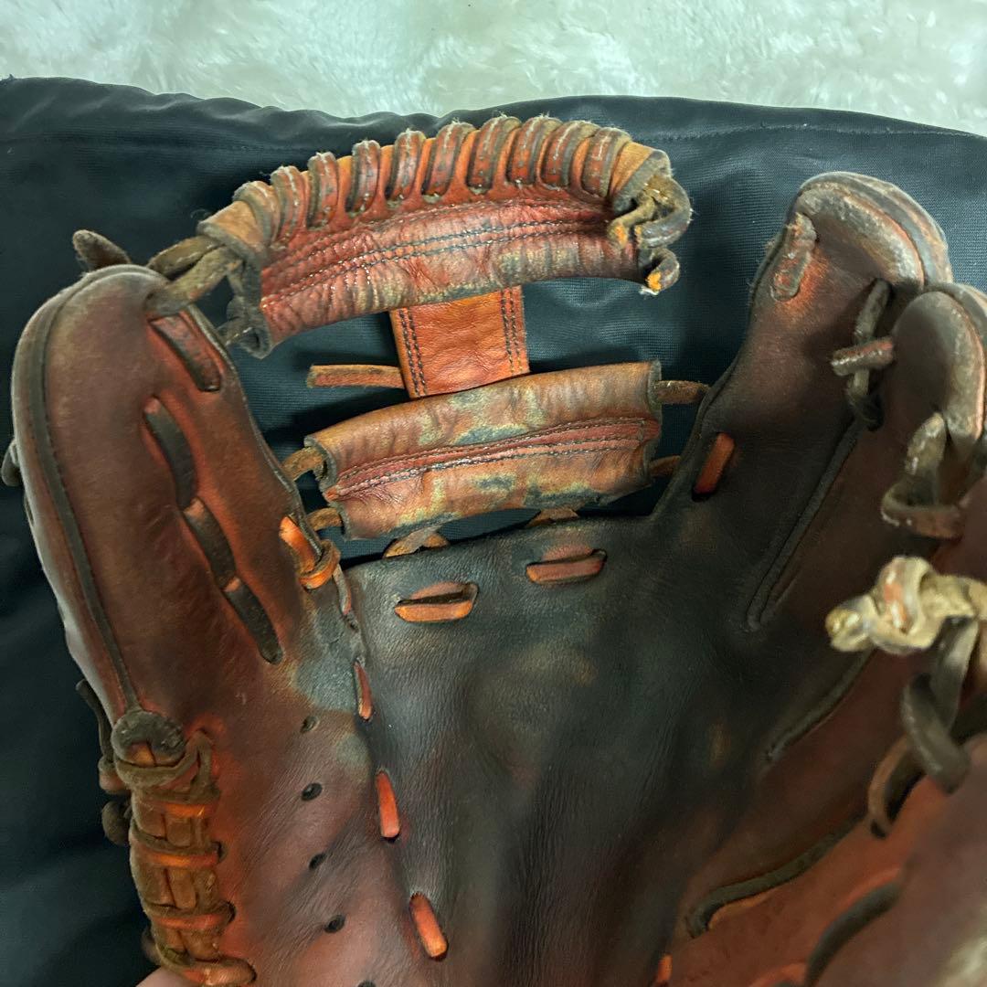 ジュンケイ グローブ硬式 内野手 JG-MY411H ウェブ部紐切れあり