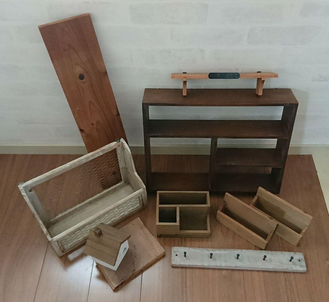 ラック 棚 フック アンティーク シャビー　カントリー