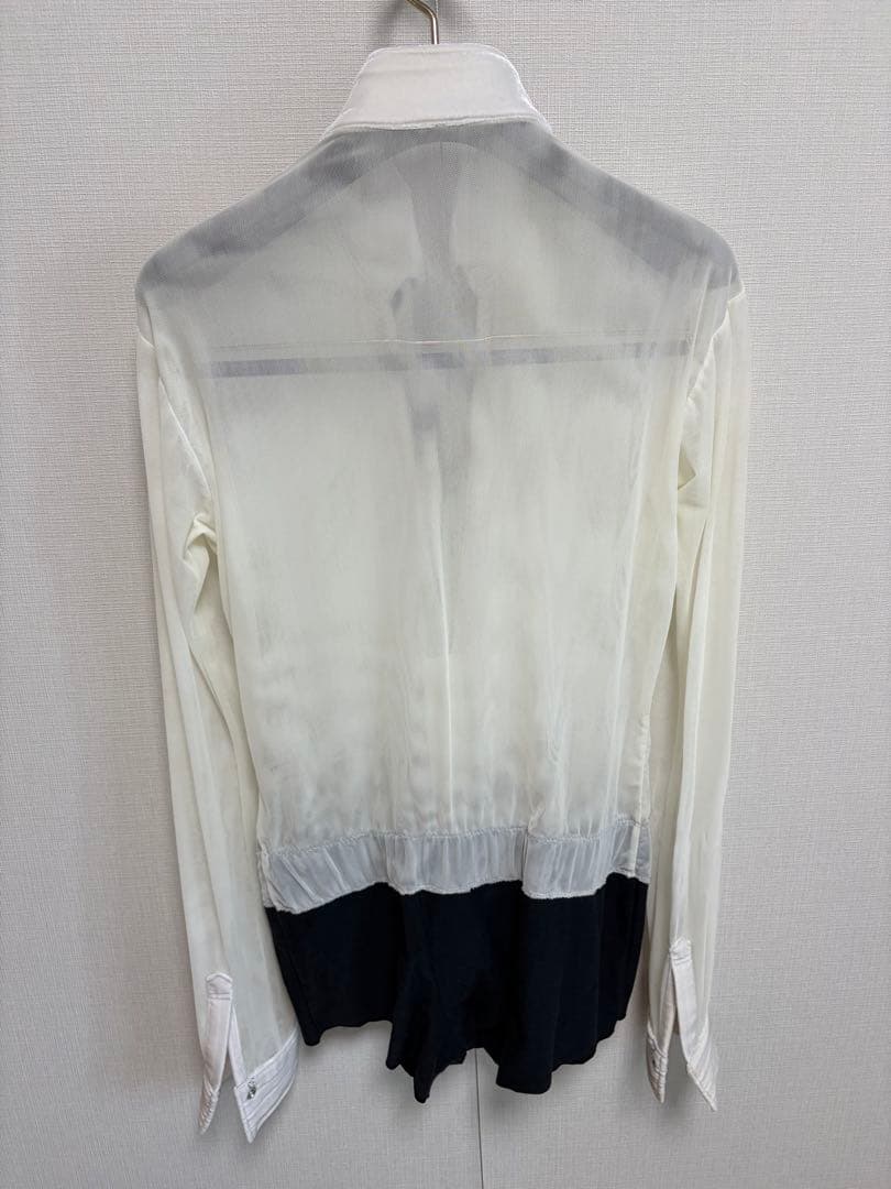 【美品】タカダンス　ラテンシャツ　白　Mサイズ
