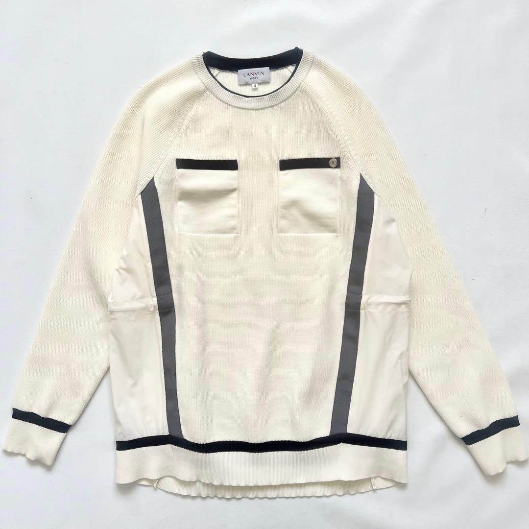 LANVIN SPORT ランバンスポール　切り替え　ニット　ナイロン　セーター