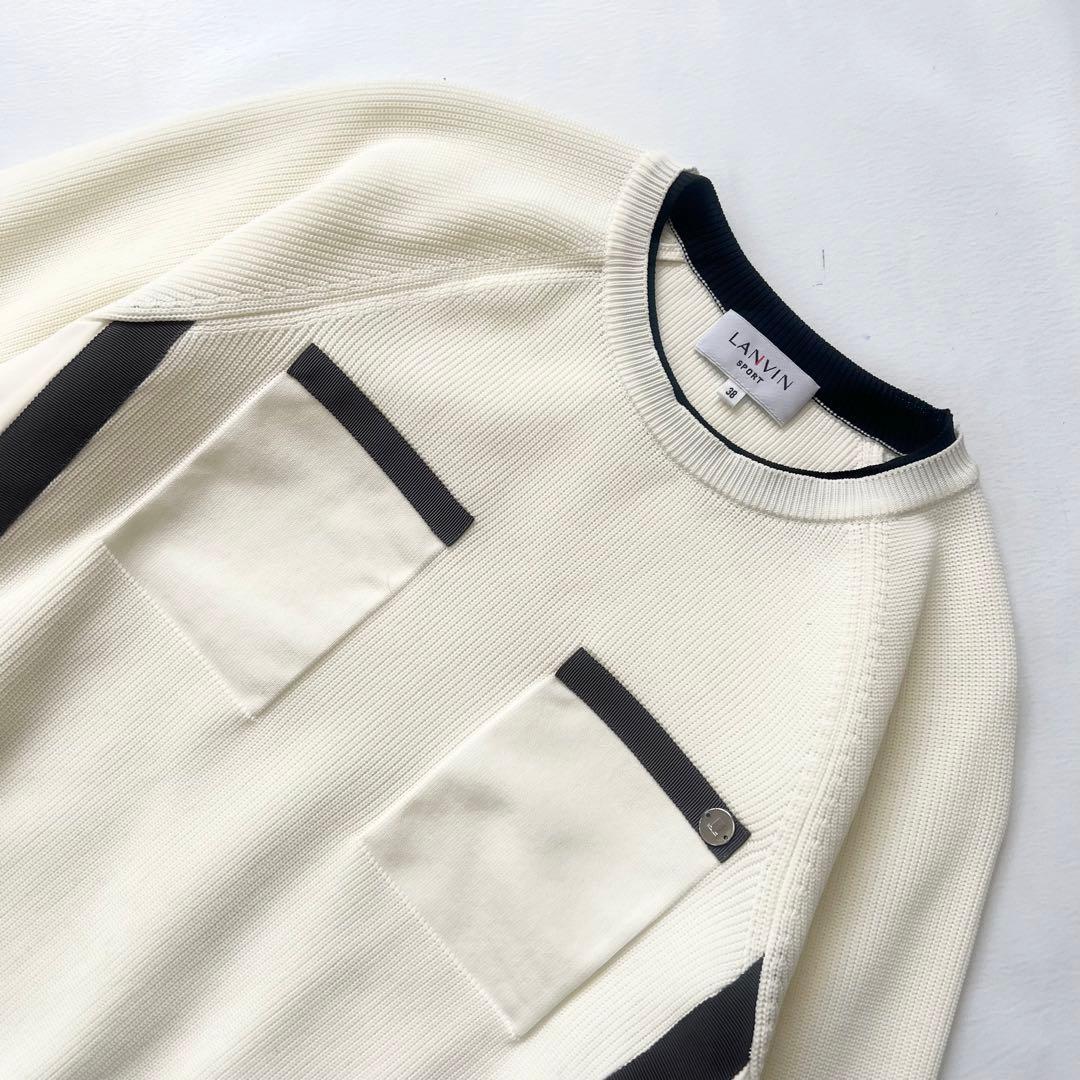 LANVIN SPORT ランバンスポール　切り替え　ニット　ナイロン　セーター