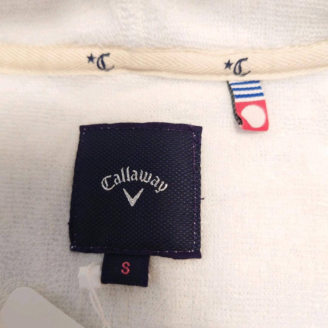 未使用品キャロウェイ Callaway 今治タオル生地 ジップアップパーカー S