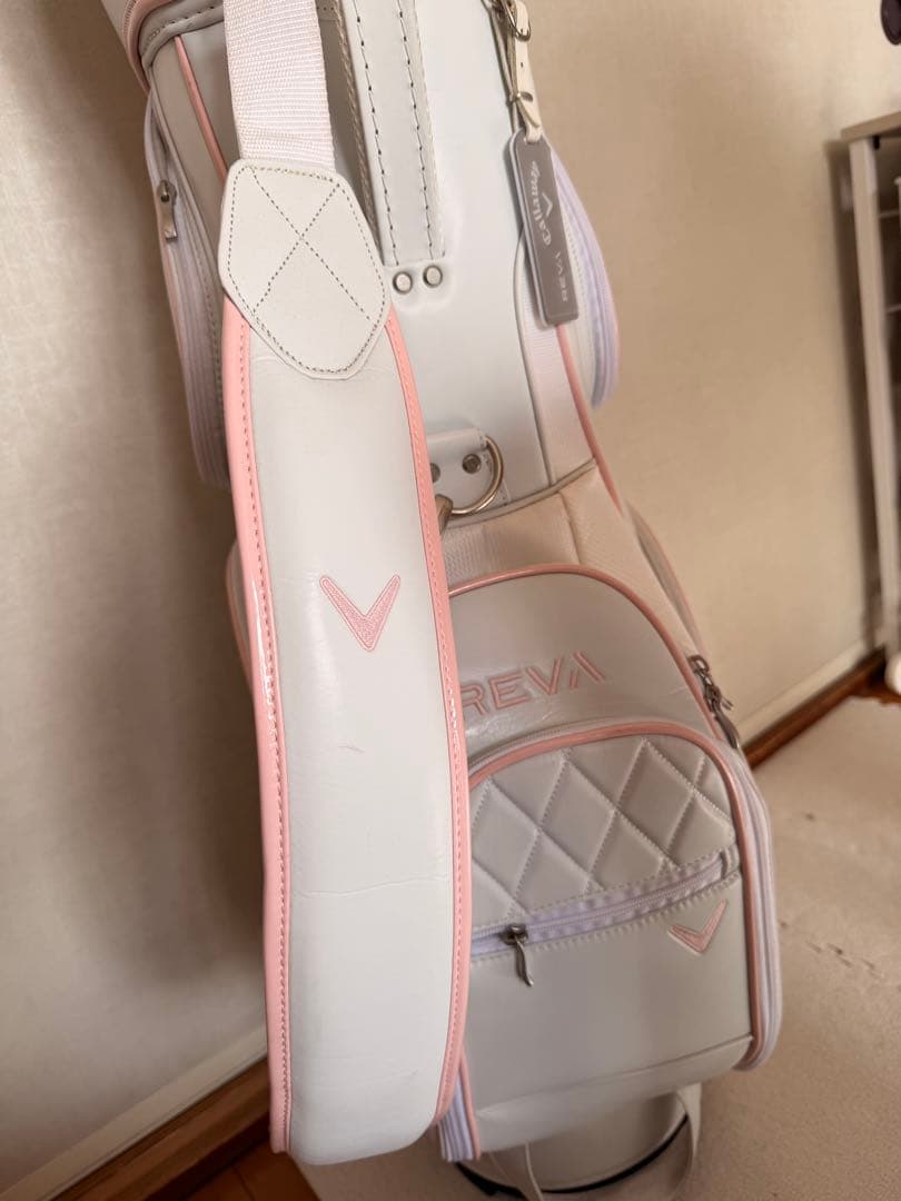 Callaway ゴルフバッグ ホワイト ピンク