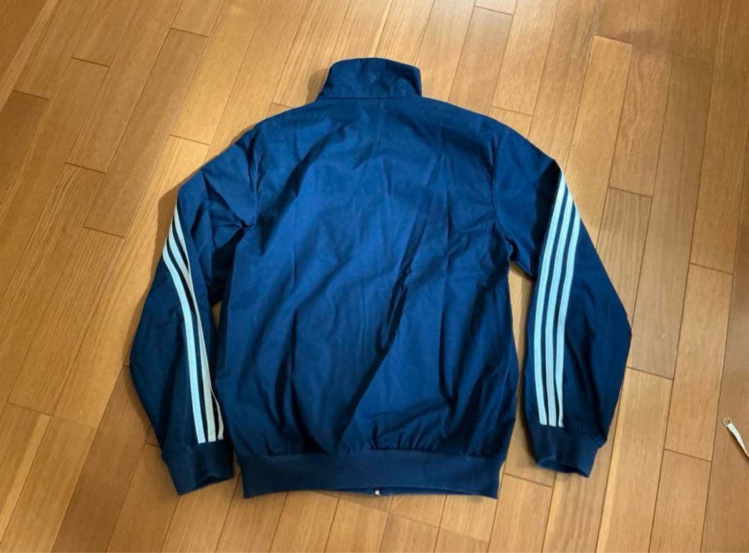 adidas ネイビー ジャージジャケット 3本ライン