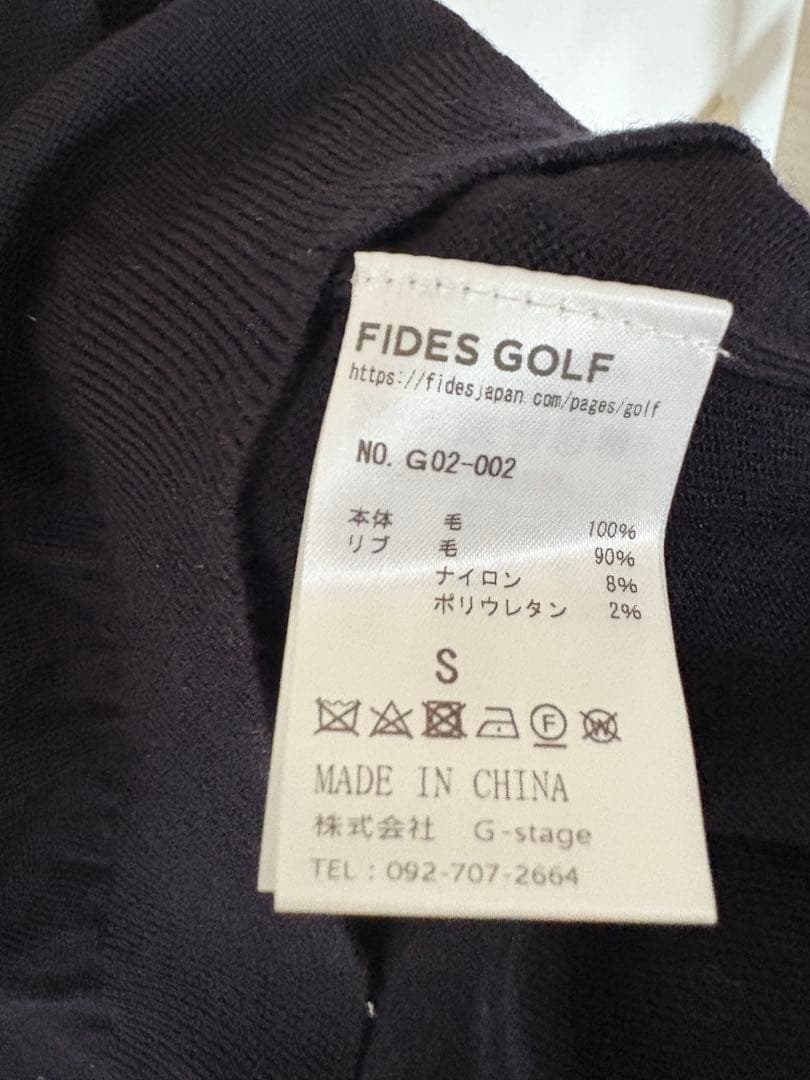 FIDES GOLF ロゴ入り ニットセーター　新品タグ付き
