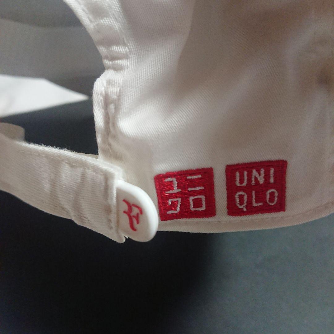 R*i様 Roger Federer RFロゴ ホワイト キャップ　UNIQLO