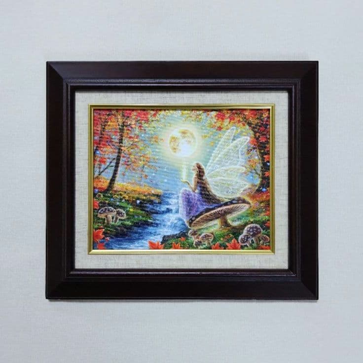 n*y様 【妖精の秋】アクリル画 F3 風景画 絵画