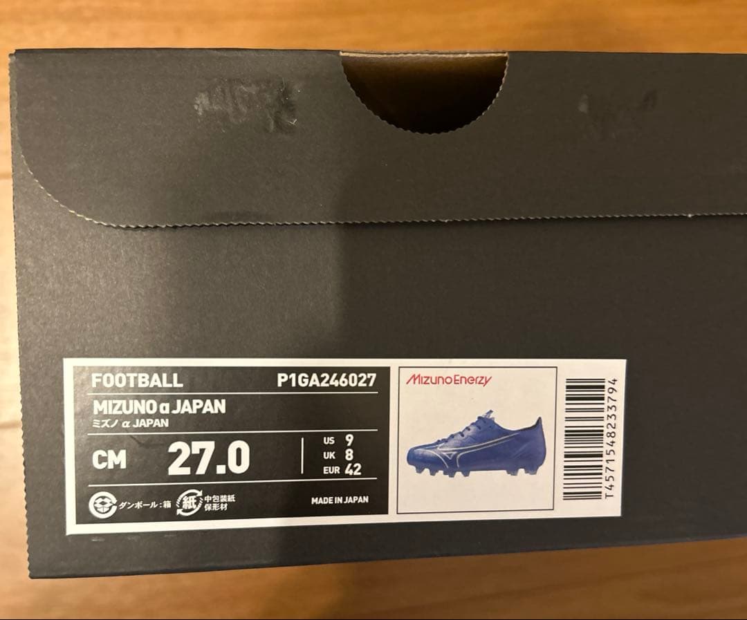 【新品未使用】MIZUNO α JAPAN アルファジャパン ミズノ サッカー