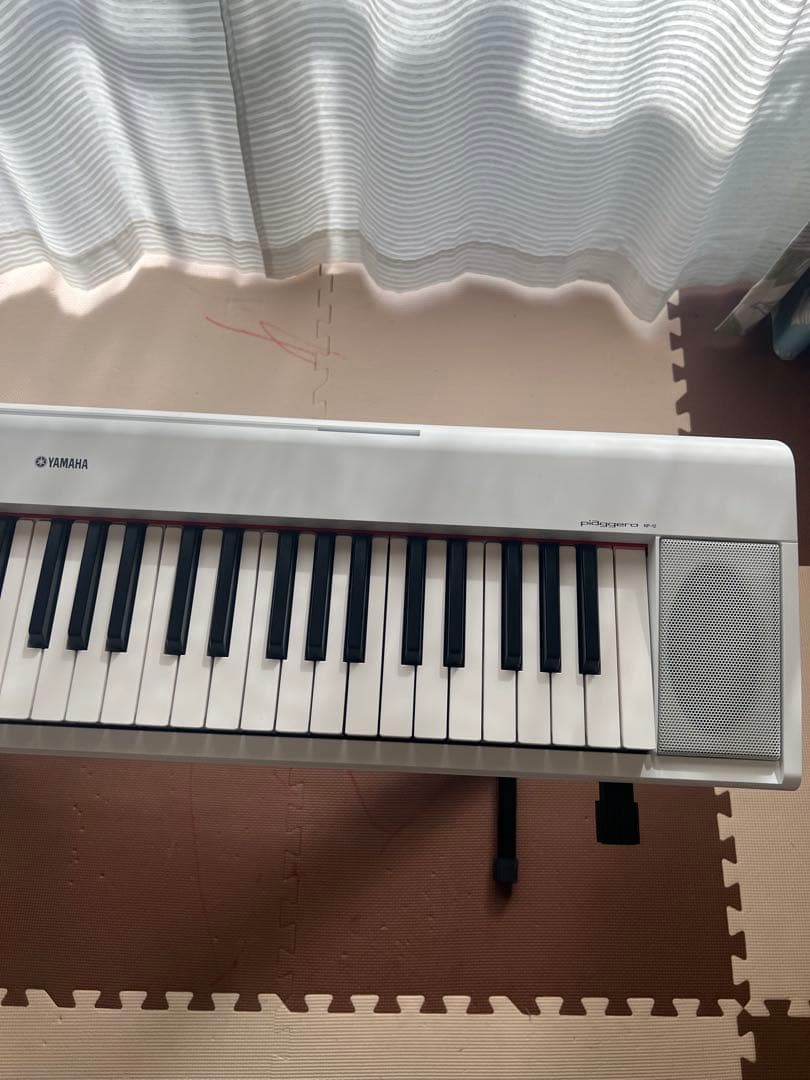 専用YAMAHA piaggero NP-12 ホワイト61鍵盤電子キーボード