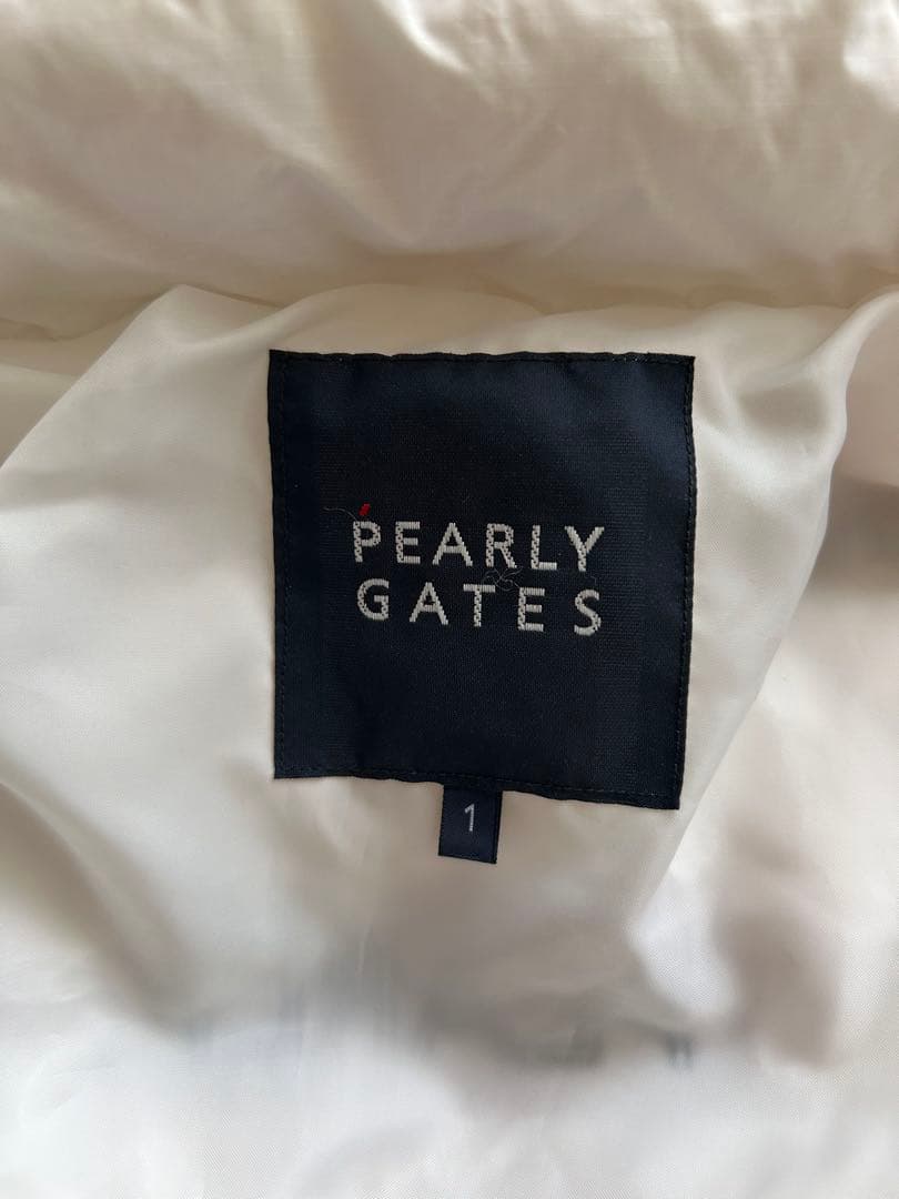 PEARLY GATES ロゴ入りダウンベスト サイズ1