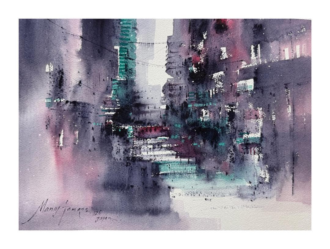 絵画 water color painting 14\" X 10\"