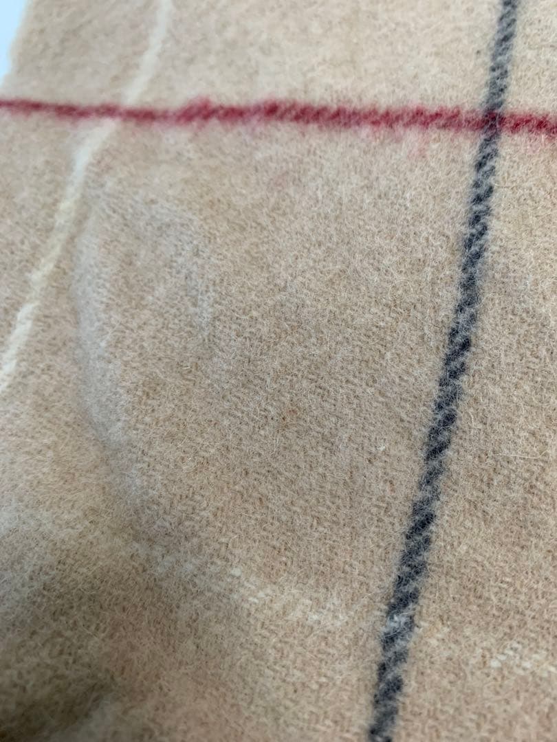 BURBERRY チェック柄ブランケット　日本製　西川産業　100%ウール