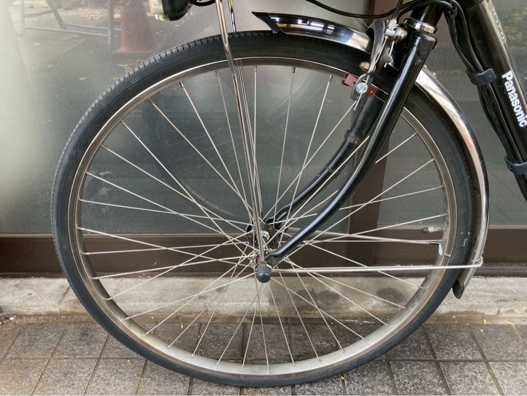 中古電動自転車 パナソニック ビビDX 26インチ ブラック 横浜 №3667