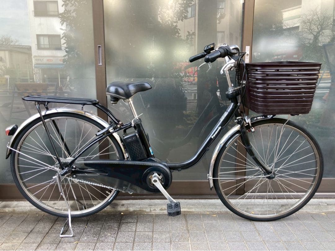 中古電動自転車 パナソニック ビビDX 26インチ ブラック 横浜 №3667