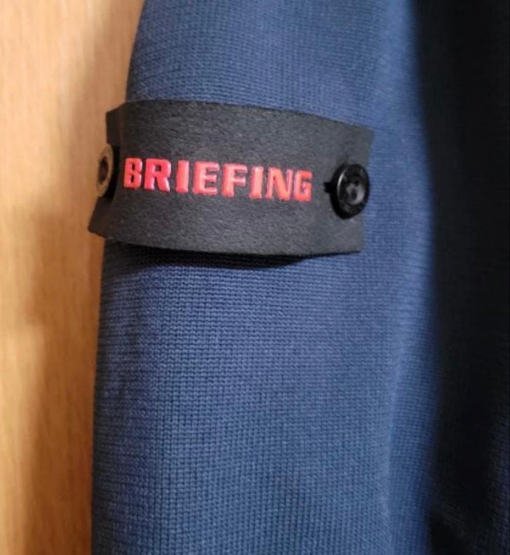 【美品】ブリーフィング ゴルフ ニットパーカ　XL BRIEFING ネイビー