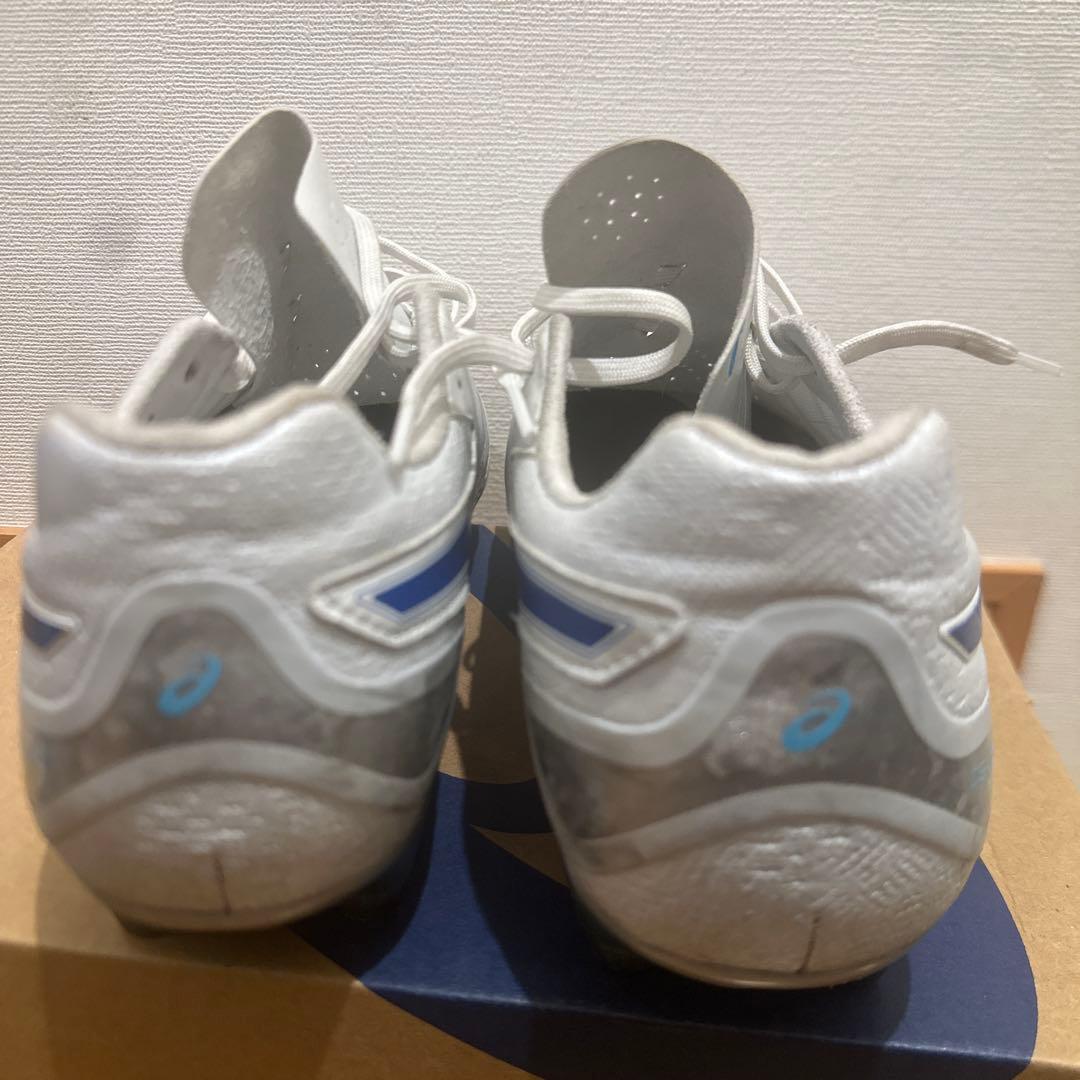 ⭕️値下げ可能！！ASICS スパイクシューズ ホワイト/ブルー　26cm