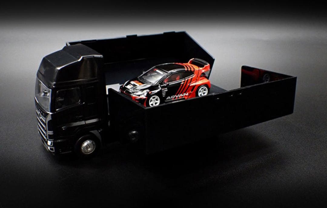 ミニカー Pandem Yaris ADVAN With Truck Packaging