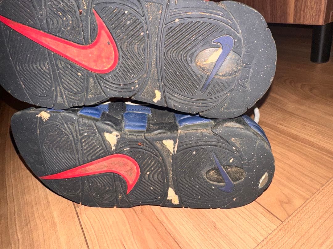 Nike Air More Uptempo シューズグリーン&レッド25cm