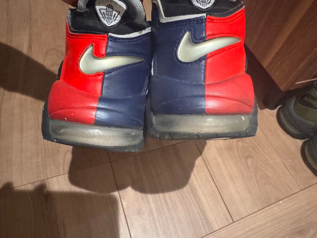 Nike Air More Uptempo シューズグリーン&レッド25cm