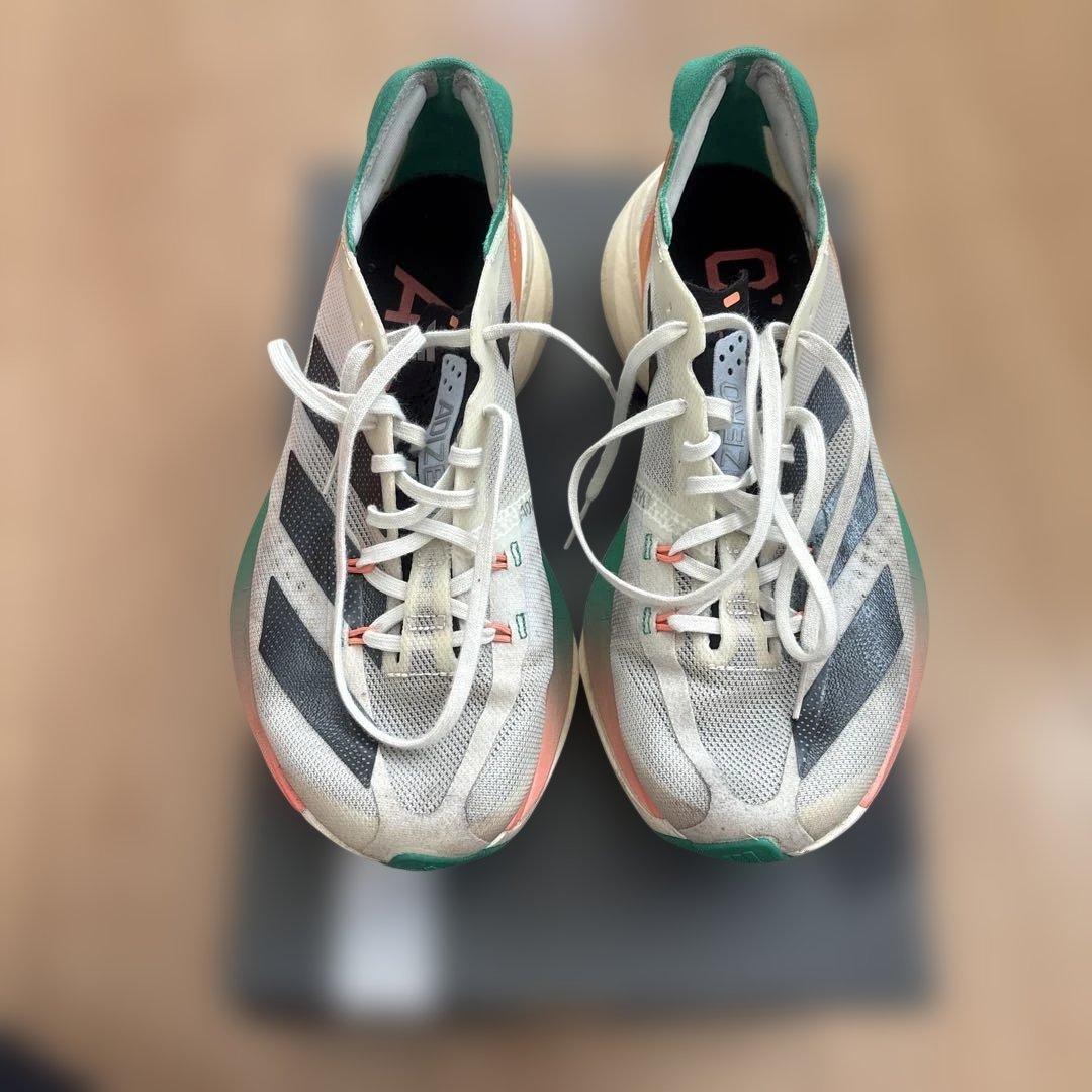 adizero adios pro 3ホワイト/オレンジ/グリーン　23センチ