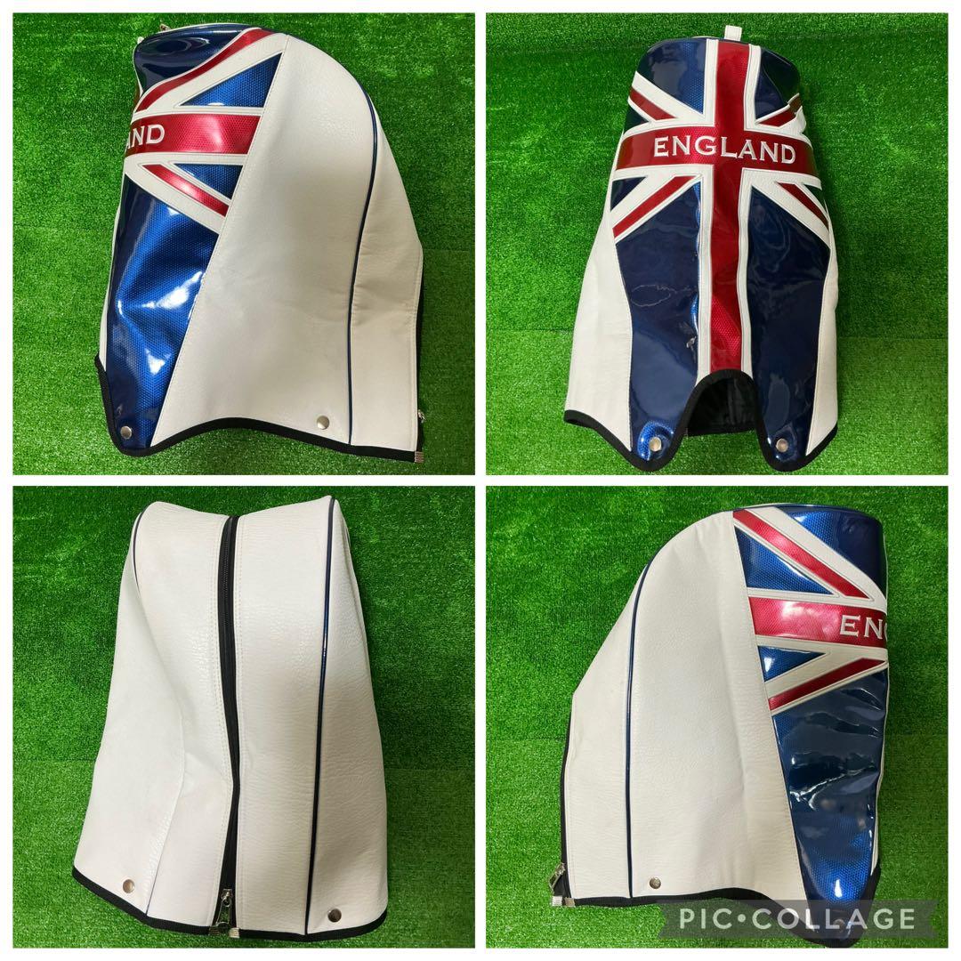 美品!!　ADMIRAL　３点式　ユニオンジャック　エナメル　キャディバッグ