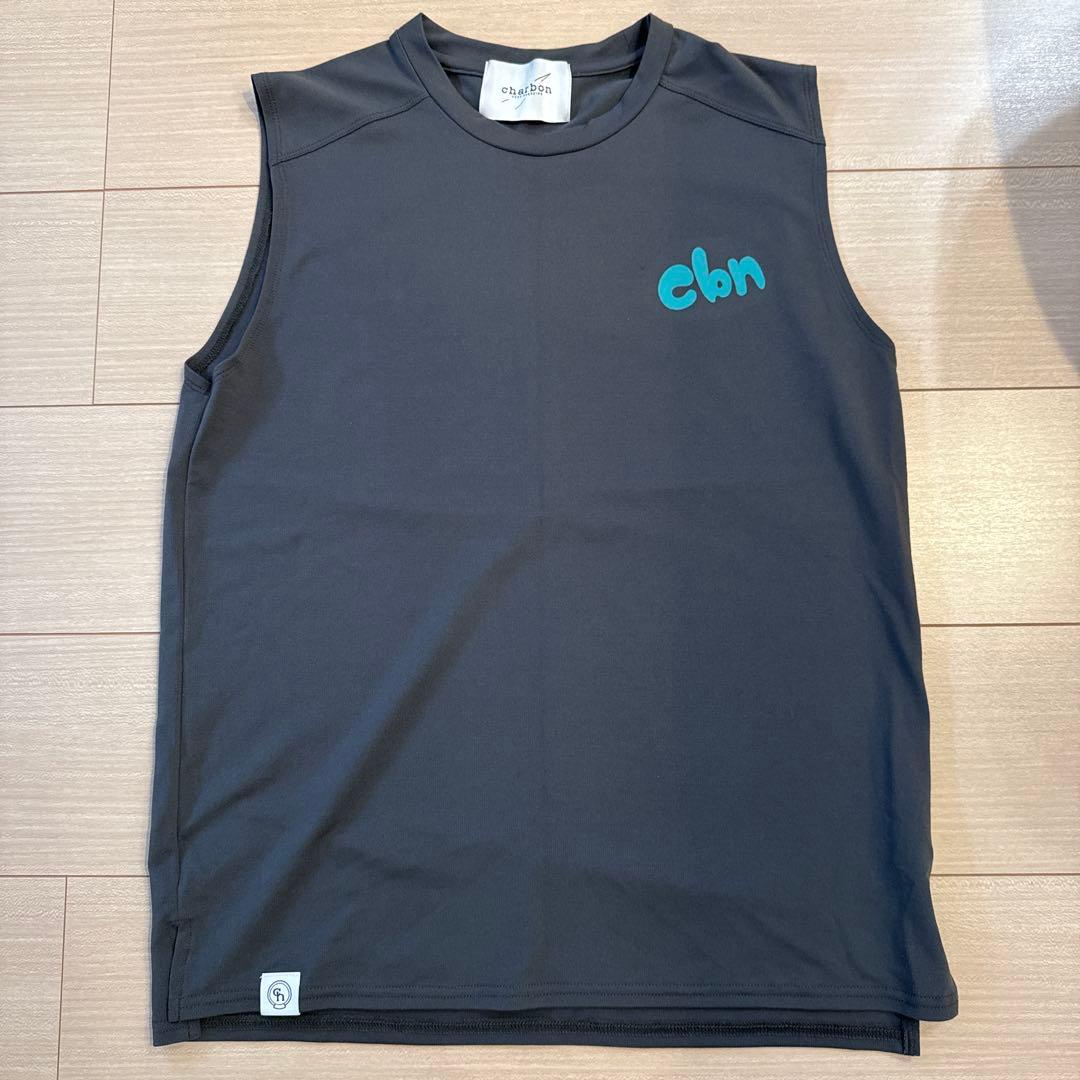 ウォーキング・ランニングウェア charbon DRY SMOOTH SLEEVELESS T-SHIRTS S