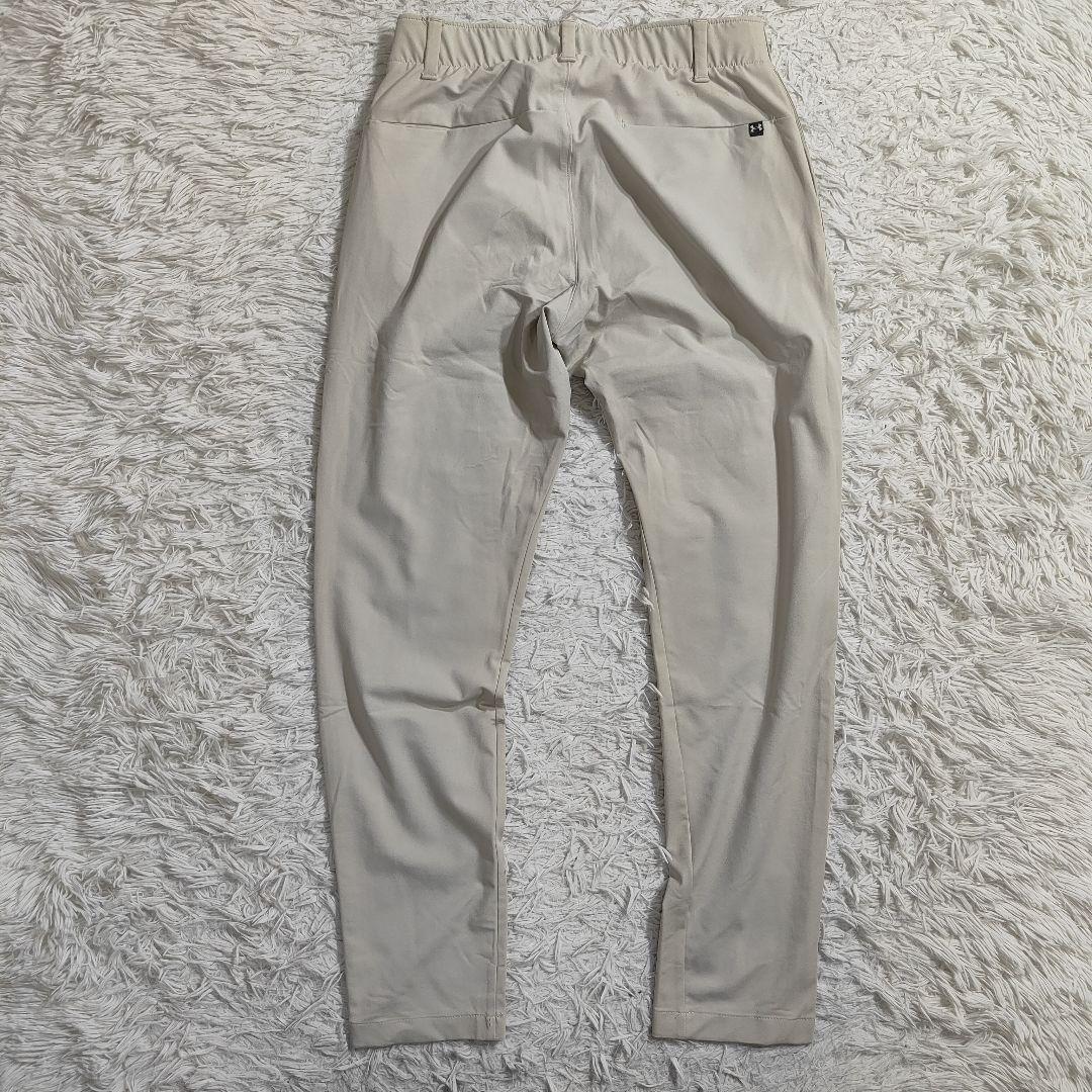 【美品】アンダーアーマー STORM ストレッチパンツ ベージュ SM 股下74