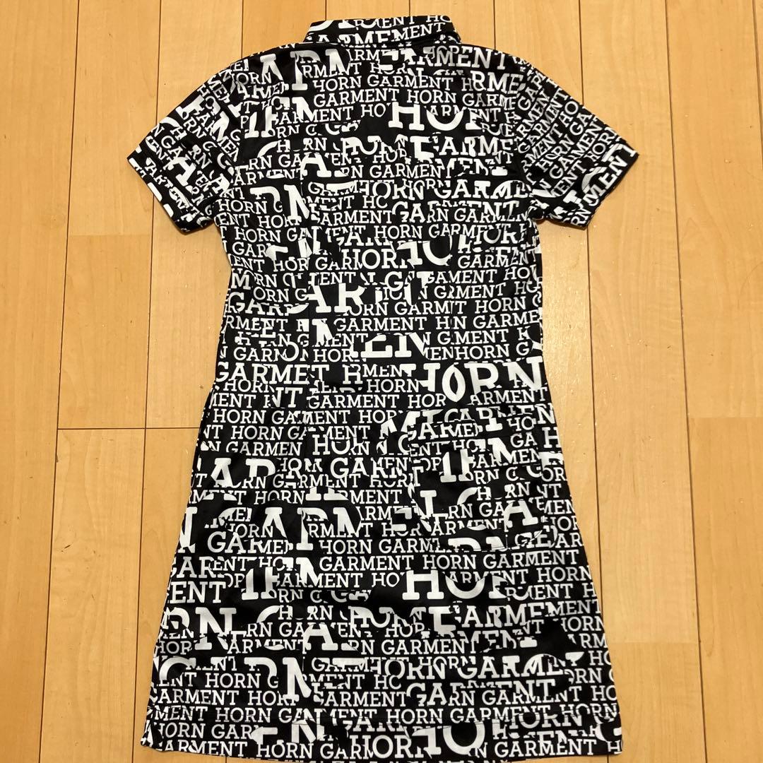 HORN GARMENT ホーンガーメント　ワンピース　総柄　白黒　サイズ36